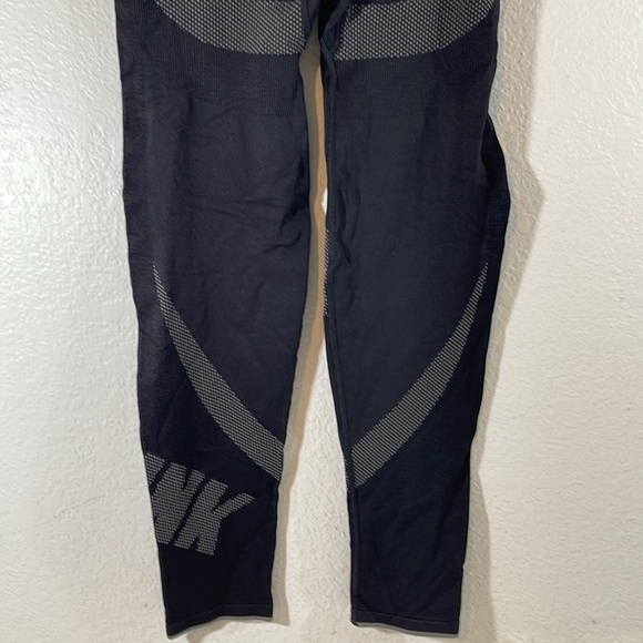 VICTORIA’S SECRET PINK Active Seamless Tight Legging Activewear Large Black Gray - Picture 7 of 10
